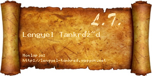 Lengyel Tankréd névjegykártya